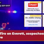 Tiro en Everett sospechoso huye