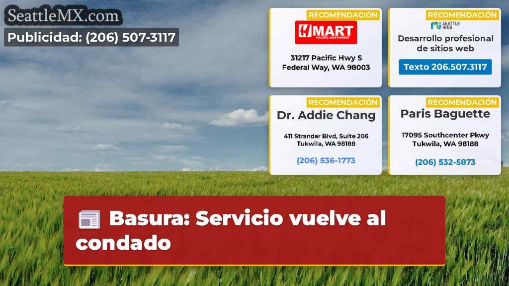 Basura: Servicio vuelve al condado