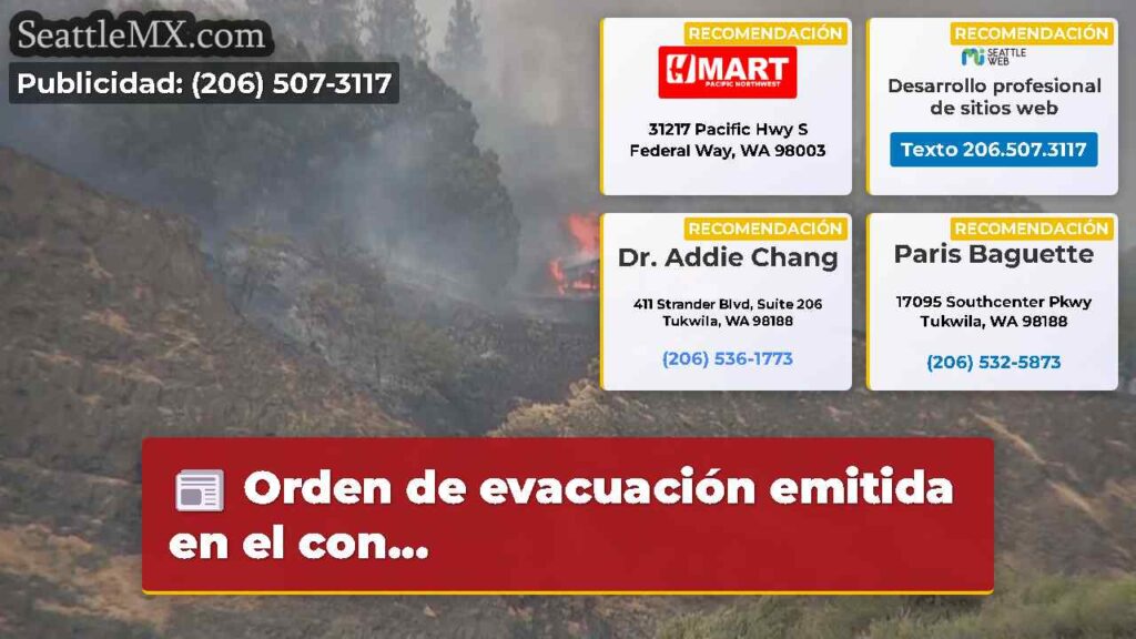 Orden de evacuación emitida en el con...