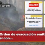 Orden de evacuación emitida en el con…
