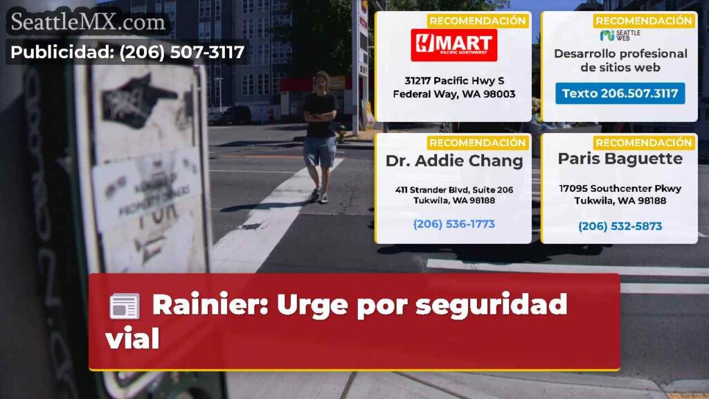 Rainier: Urge por seguridad vial