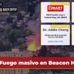 Fuego masivo en Beacon Hill