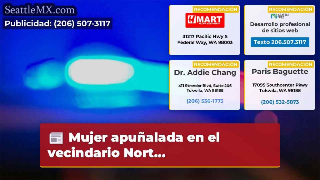 Mujer apuñalada en el vecindario Nort...