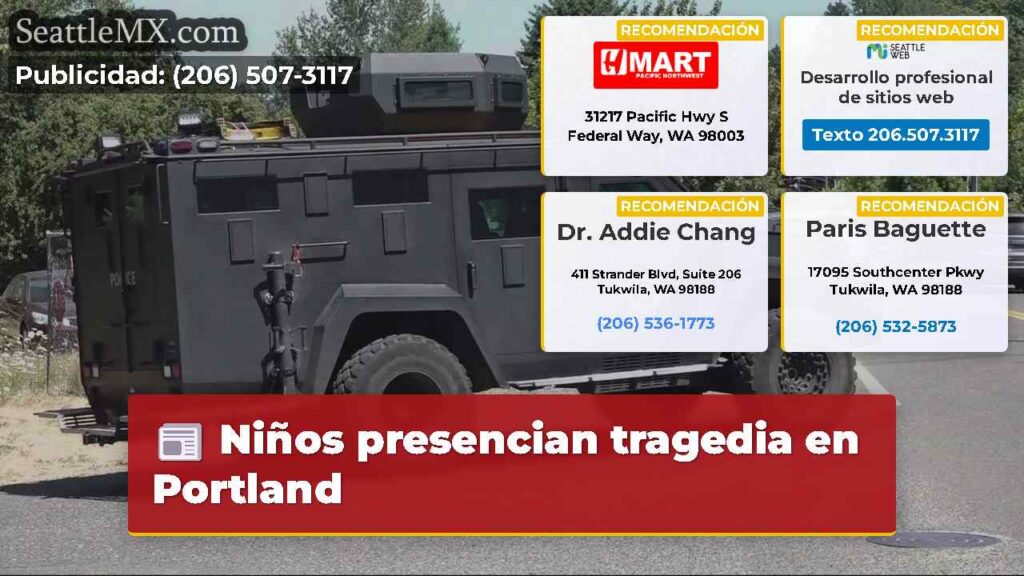 Niños presencian tragedia en Portland