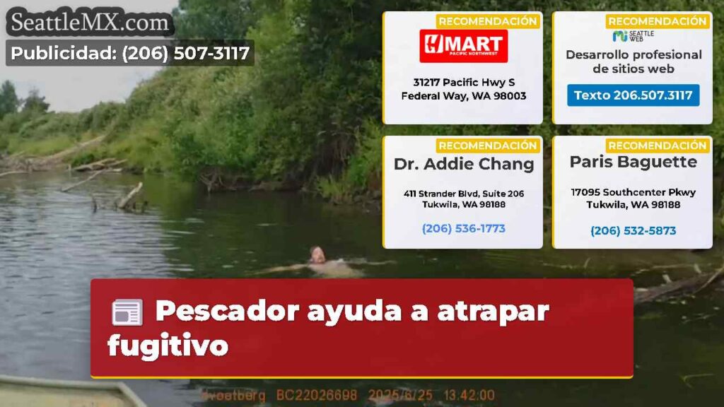 Pescador ayuda a atrapar fugitivo