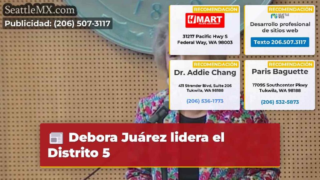 Debora Juárez lidera el Distrito 5