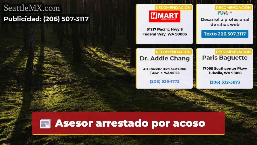 Asesor arrestado por acoso