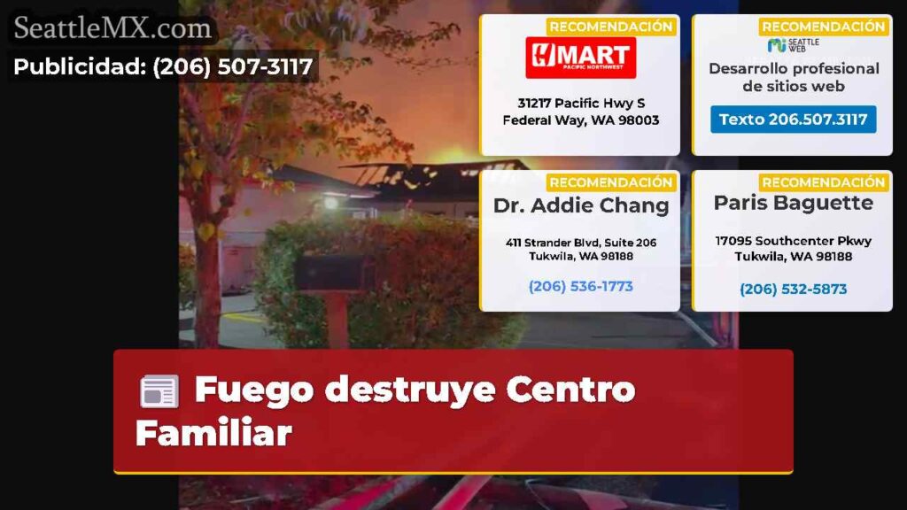 Fuego destruye Centro Familiar