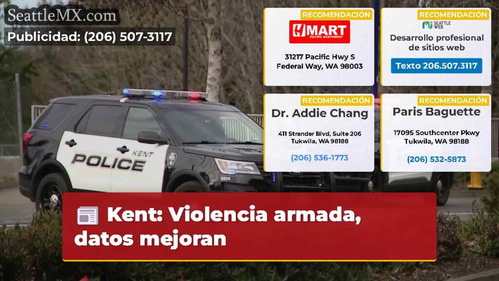 Kent: Violencia armada, datos mejoran