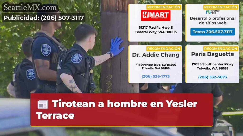 Tirotean a hombre en Yesler Terrace
