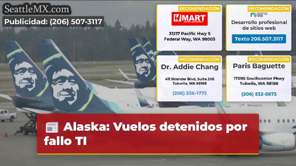 Alaska: Vuelos detenidos por fallo TI