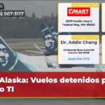 Alaska Vuelos detenidos por fallo TI