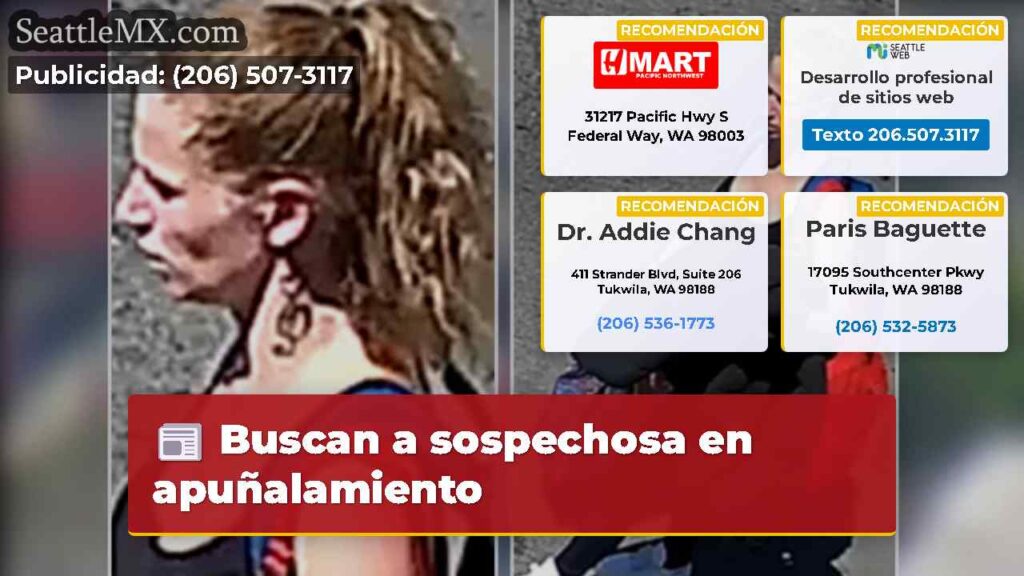 Buscan a sospechosa en apuñalamiento