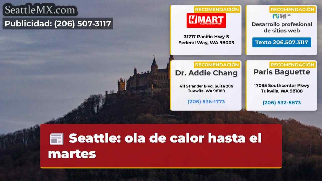 Seattle: ola de calor hasta el martes