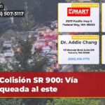 Colisión SR 900 Vía bloqueada al este