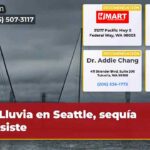 Lluvia en Seattle sequía persiste