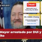 Mayor arrestado por DUI y asalto