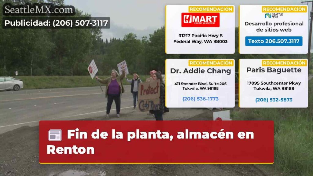 Fin de la planta, almacén en Renton