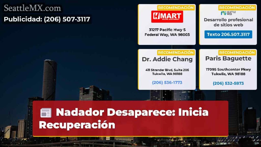 Nadador Desaparece: Inicia Recuperación