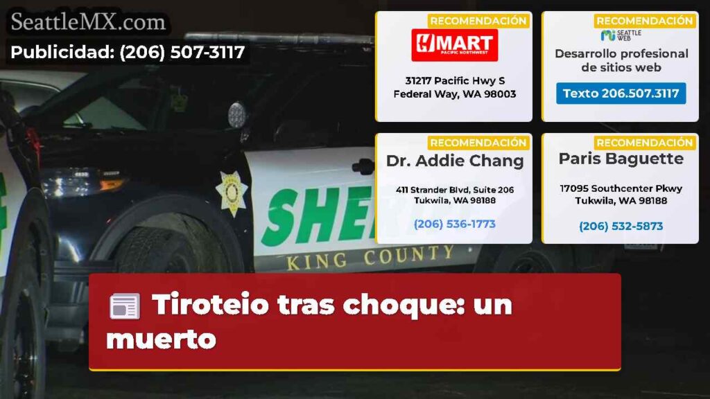 Tiroteio tras choque: un muerto