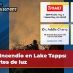 Incendio en Lake Tapps Cortes de luz