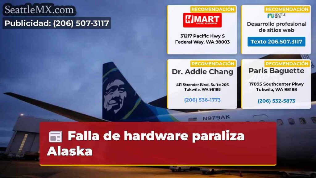 Falla de hardware paraliza Alaska