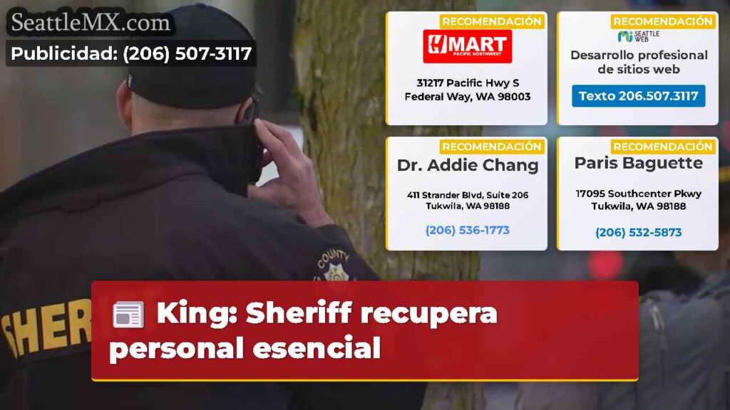 King: Sheriff recupera personal esencial