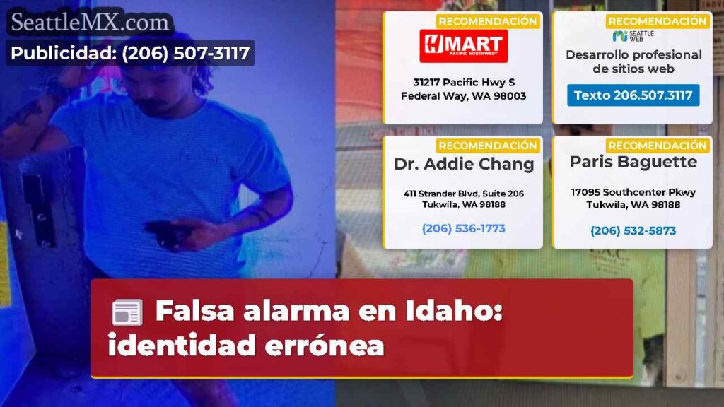 Falsa alarma en Idaho: identidad errónea
