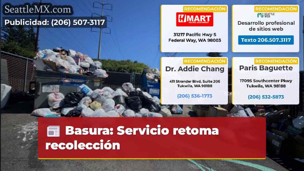 Basura: Servicio retoma recolección