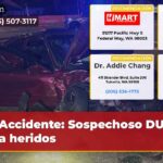 Accidente Sospechoso DUI deja heridos