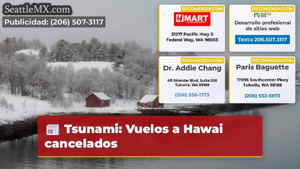 Tsunami: Vuelos a Hawai cancelados