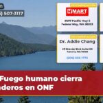 Fuego humano cierra senderos en ONF