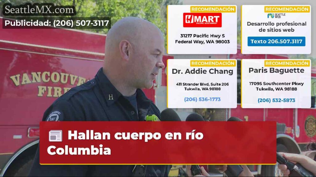 Hallan cuerpo en río Columbia