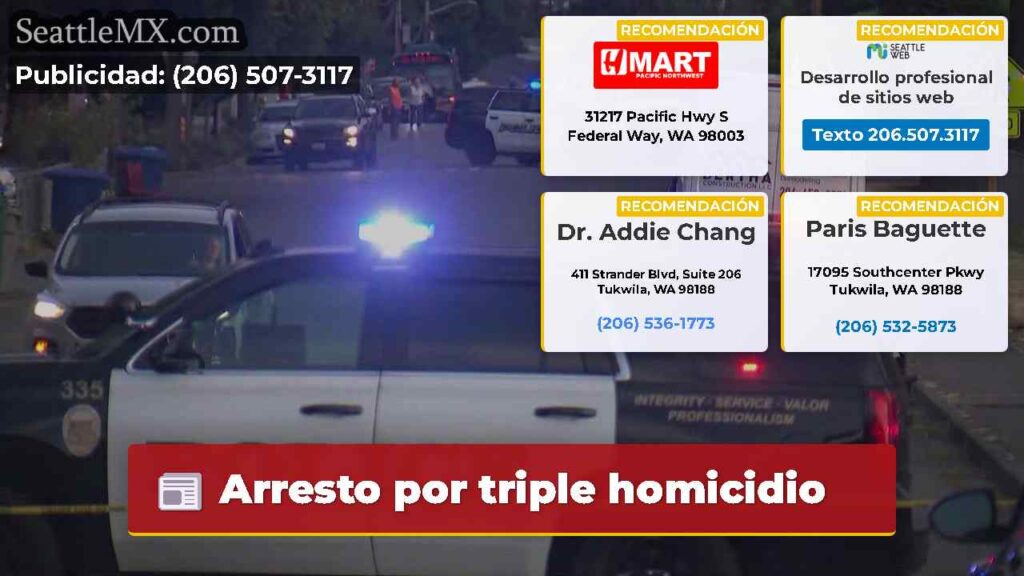 Arresto por triple homicidio