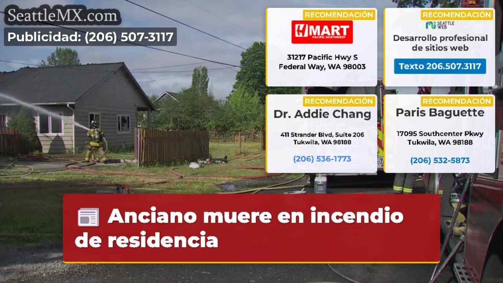 Anciano muere en incendio de residencia