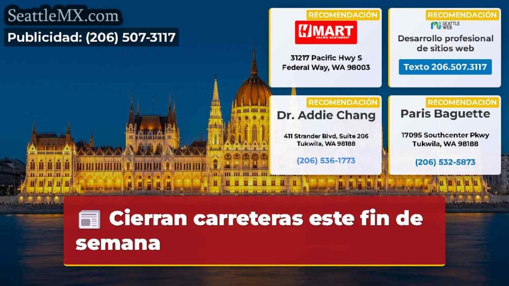 Cierran carreteras este fin de semana