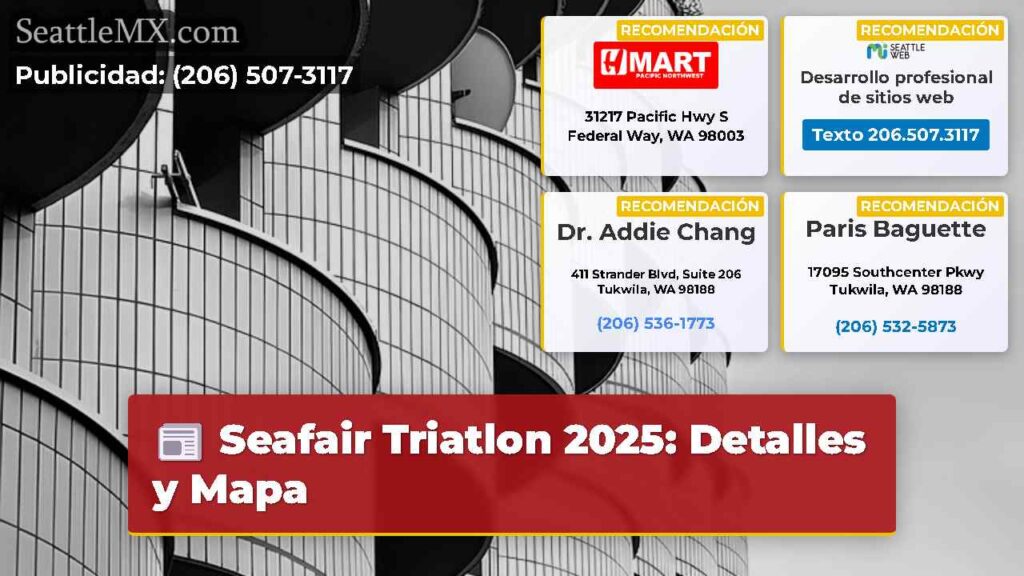 Seafair Triatlon 2025: Detalles y Mapa