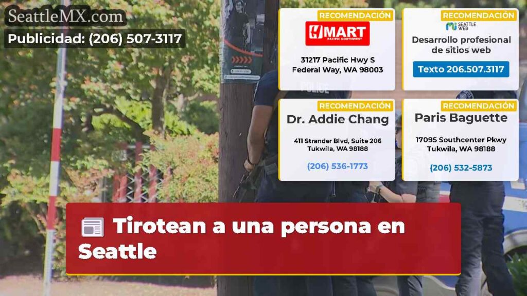 Tirotean a una persona en Seattle