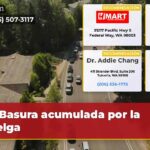 Basura acumulada por la huelga