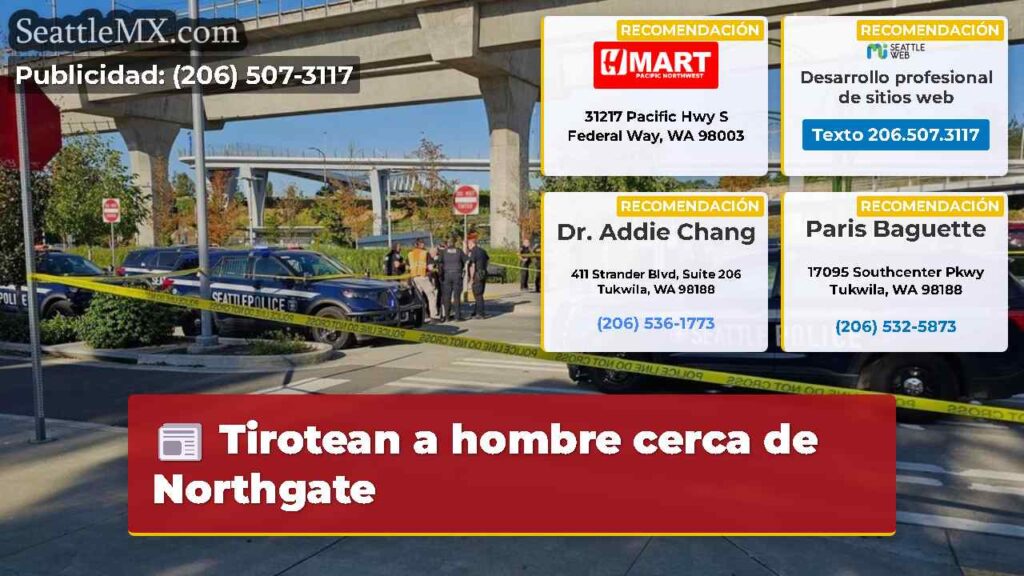 Tirotean a hombre cerca de Northgate