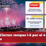 Cierran rampas I-5 por el 4 de julio