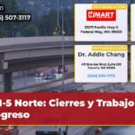 I-5 Norte Cierres y Trabajo en Progreso