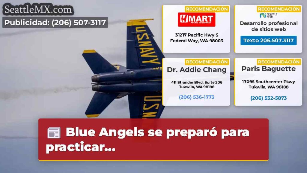 Blue Angels se preparó para practicar...