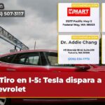 Tiro en I-5 Tesla dispara a Chevrolet