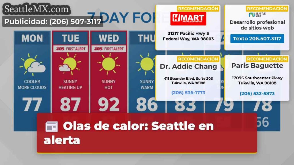 Olas de calor: Seattle en alerta