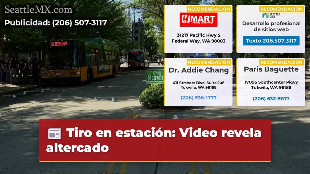 Tiro en estación: Video revela altercado