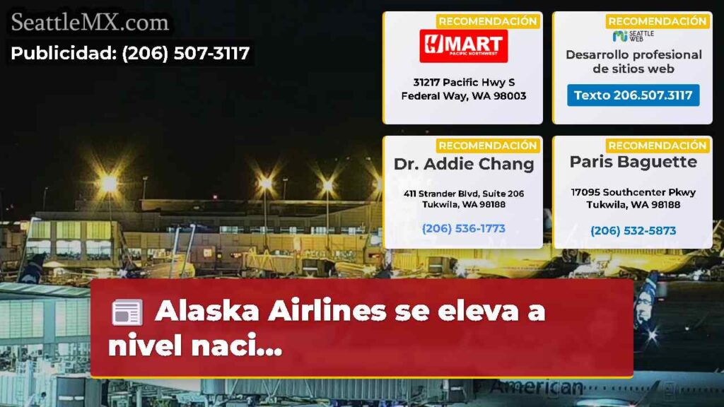 Alaska Airlines se eleva a nivel naci...