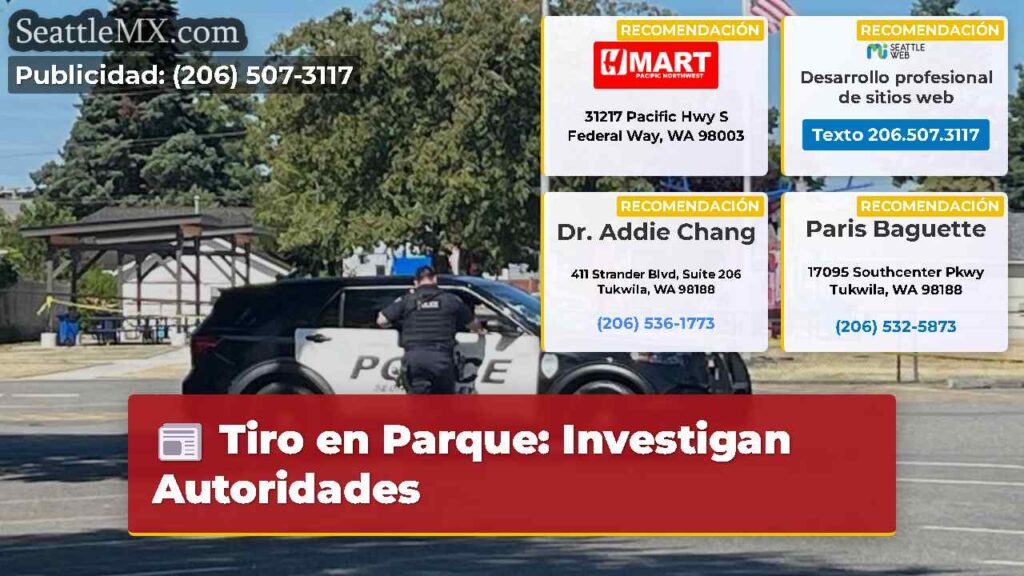 Tiro en Parque: Investigan Autoridades