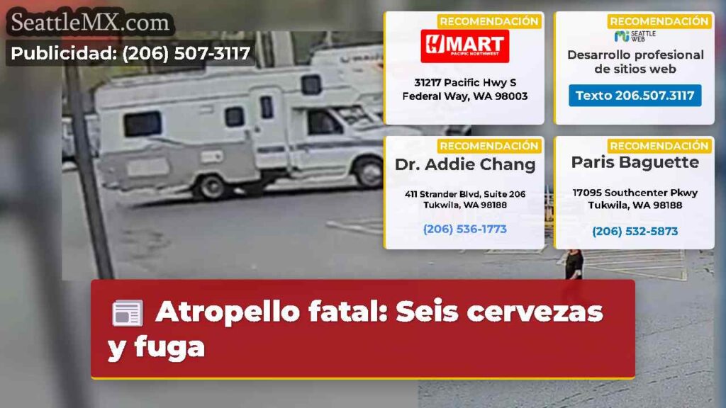 Atropello fatal: Seis cervezas y fuga
