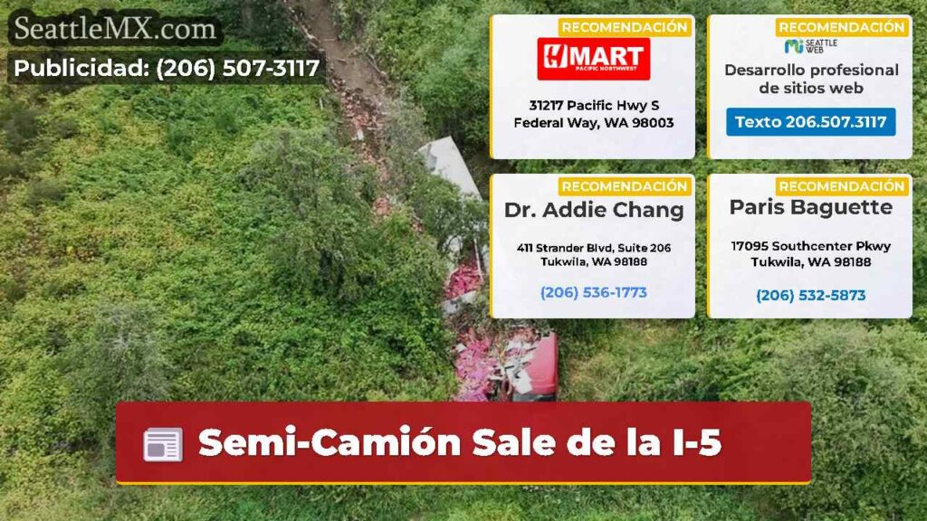 Semi-Camión Sale de la I-5